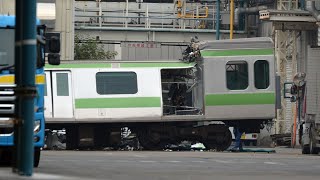 山手線E231系の余剰車・サハE231形4600番台の解体が始まる(2020年12月)