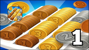 Coin Sort - Gameplay Walkthrough Part 1 - Android Gameplay