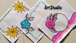 BEAUTIFUL BORDER DESIGNS/PROJECT WORK DESIGNS/FILE/FRONT PAGE DESIGN FOR SCHOOL PROJECTS & JOURNALS