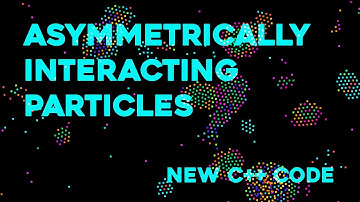 Asymmetrically interacting particles - Interactive version