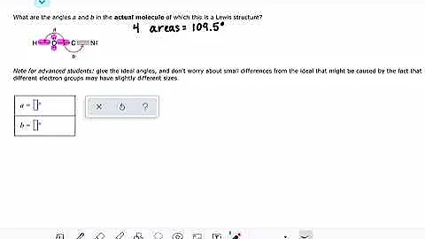 ALEKS: Predicting bond angles in a small organic molecule