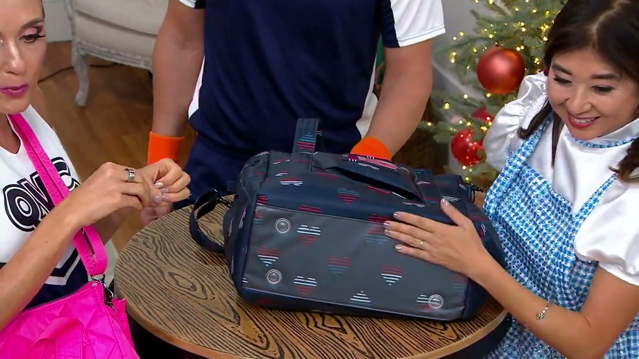 Kerstin Lindquist X Lug Caryall Zip-Top Tote - Yacht on QVC