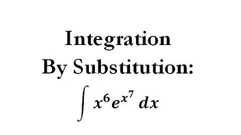 Integration by Substitution - Worked Example #13
