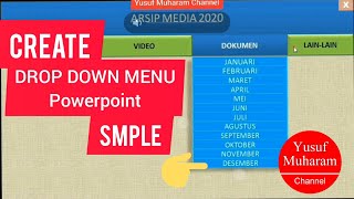 DROP DOWN MENU POWERPOINT - SIMPLE