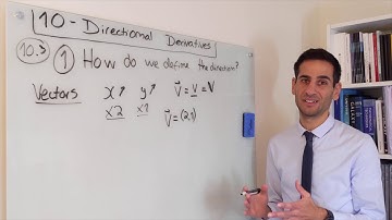 10.3.1 - Directional derivatives: introduction and definition