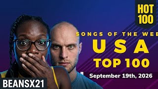 🇺🇸 & 🇱🇹 REACT TO US Hot 100 Top Singles This Week + Bubbling Under Hot 100 (September 19th, 2026)