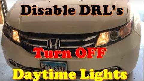 Can You Turn Off Daytime Running Lights Honda Accord | Homeminimalisite.com