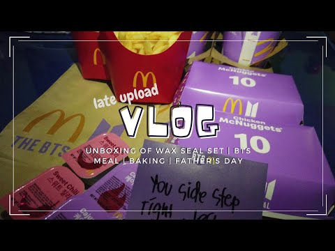『Vlog』Wax Seal Set | Baking | BTS Meal | Father's Day