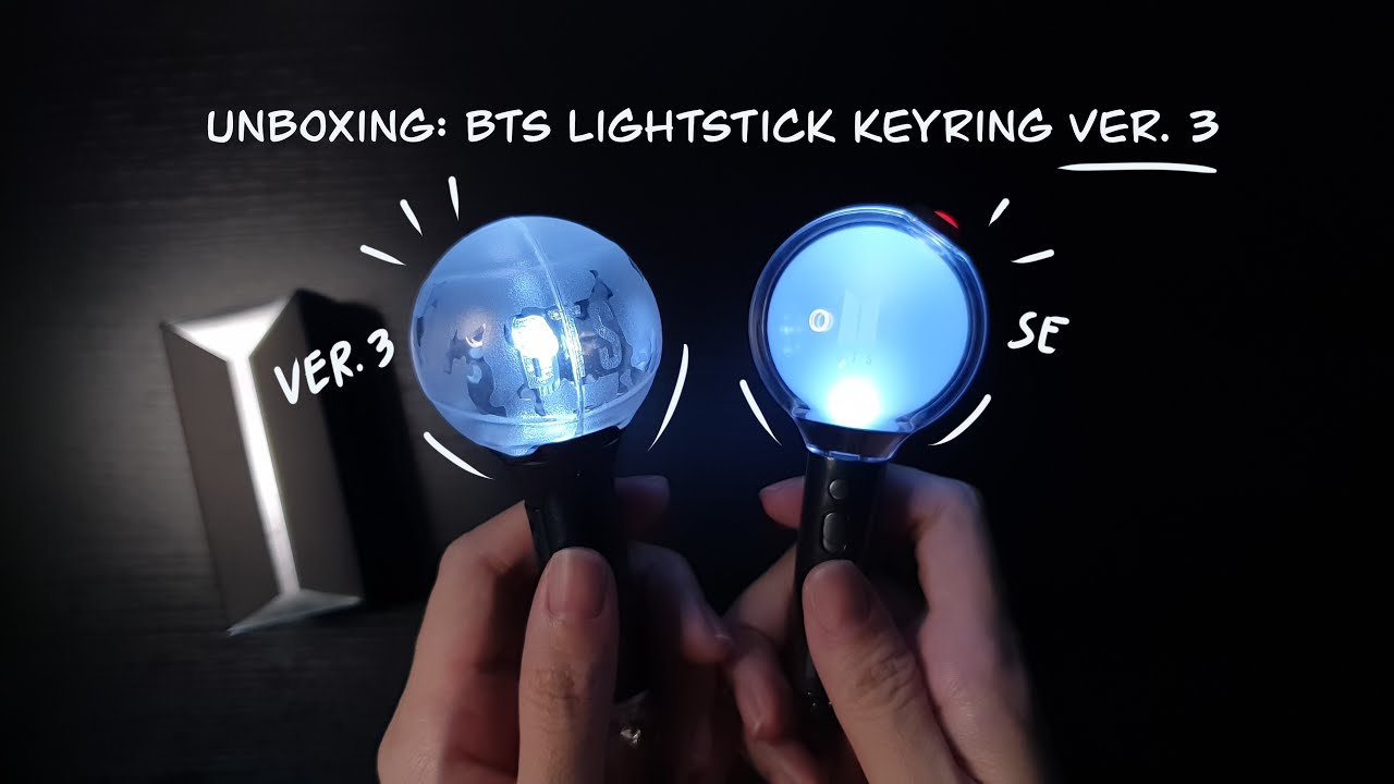 Unboxing: BTS Lightstick Keyring Ver. 3 - YouTube