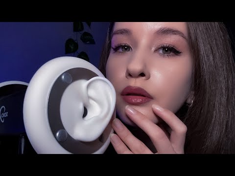 ASMR Mouth Sounds Echo 3Dio Hand movements Ears Massage 
