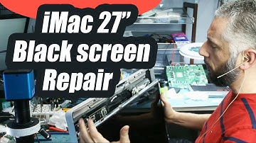 2011 iMac 27 Black screen No display Repair - LVDS connector replacement