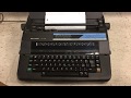 Sharp pa3100ii portable electronic intelliwriter typewriter demo