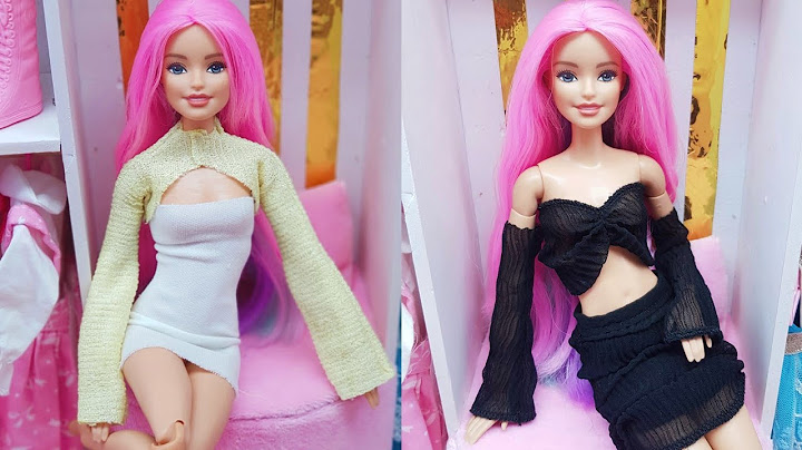 Cách may 2 bộ váy hot trends cho búp bê Ami DIY