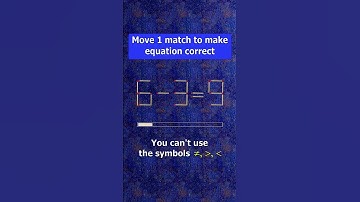Fix the equation by moving 1 stick #shots #puzzles #logicpuzzles #mathspuzzle #hindipuzzles