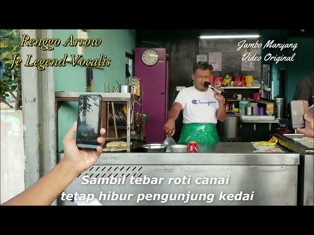 Niat Hati Tak Nak Berpisah - Renggo Arrow (Legend sambil tebar canei hibur pengunjung kedai) class=