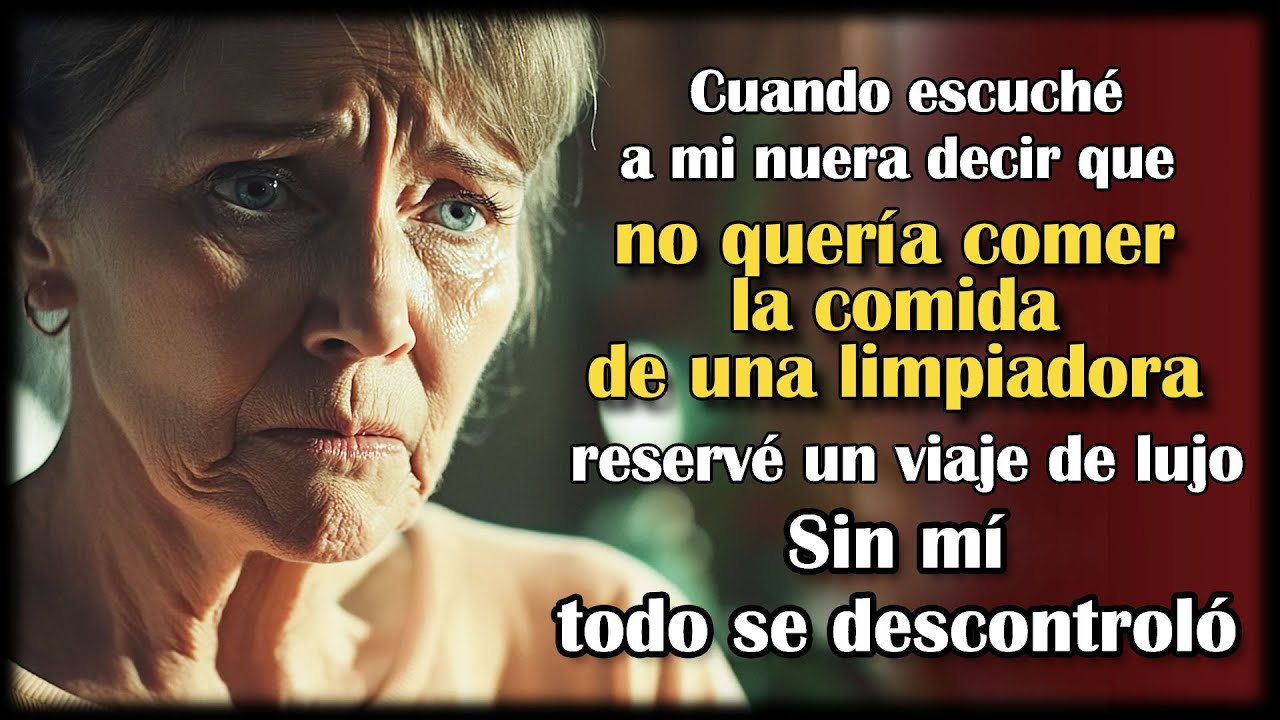 Mi nuera dijo que no comería comida de una limpiadora—me fui, y un mes después me llamó llorando