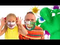 Alisa and Dad show Simple Rules on how to Be Healthy with Healthy Habits for Kids