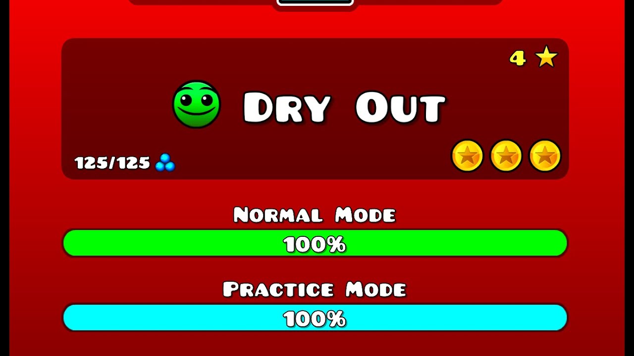 Dry Out Level Layout Dry Out Level 4 Geometry Dash - YouTube