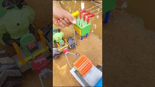 🚜 Amazing Mini Water Pump Machine DIY | Pond Water Transfer Project #WaterPump #MiniMachine #shorts