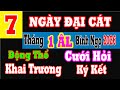 Ngày Tốt Tháng 1 - 2026 Cầu Tài Khai Trương Cưới Hỏi Động Thổ, Mua Xe Xu...