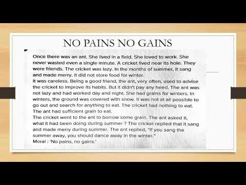 short essay on no pain no gain