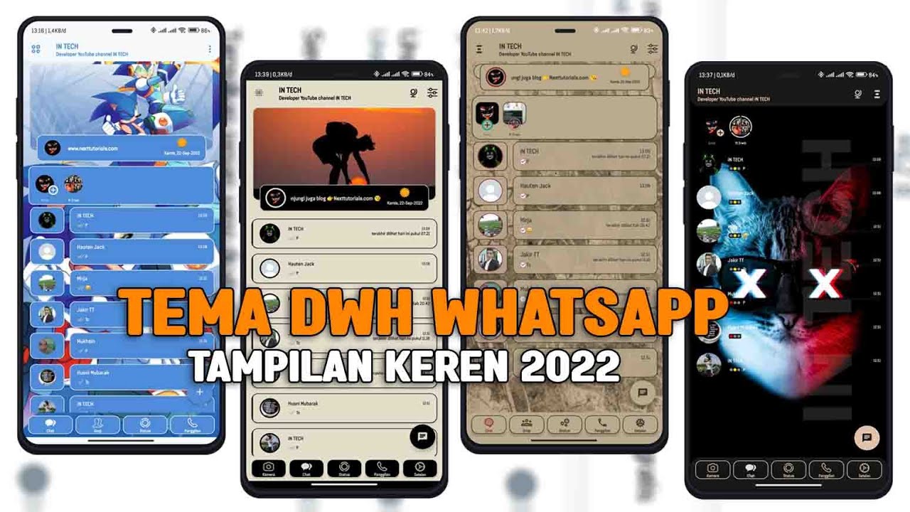 BAGI BAGI TEMA DWH WHATSAPP KEREN UPDATE 2023
