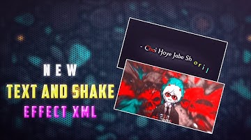 My New Text And Shake Effect || Trending Lyrics Edit Alight Motion || Emon Editz