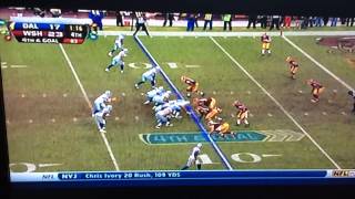 Tony Romo amazing 4th down Play!!!