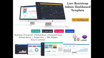 Responsive Bootstrap Admin Dashboard UI Kit & UI Framework – Lion