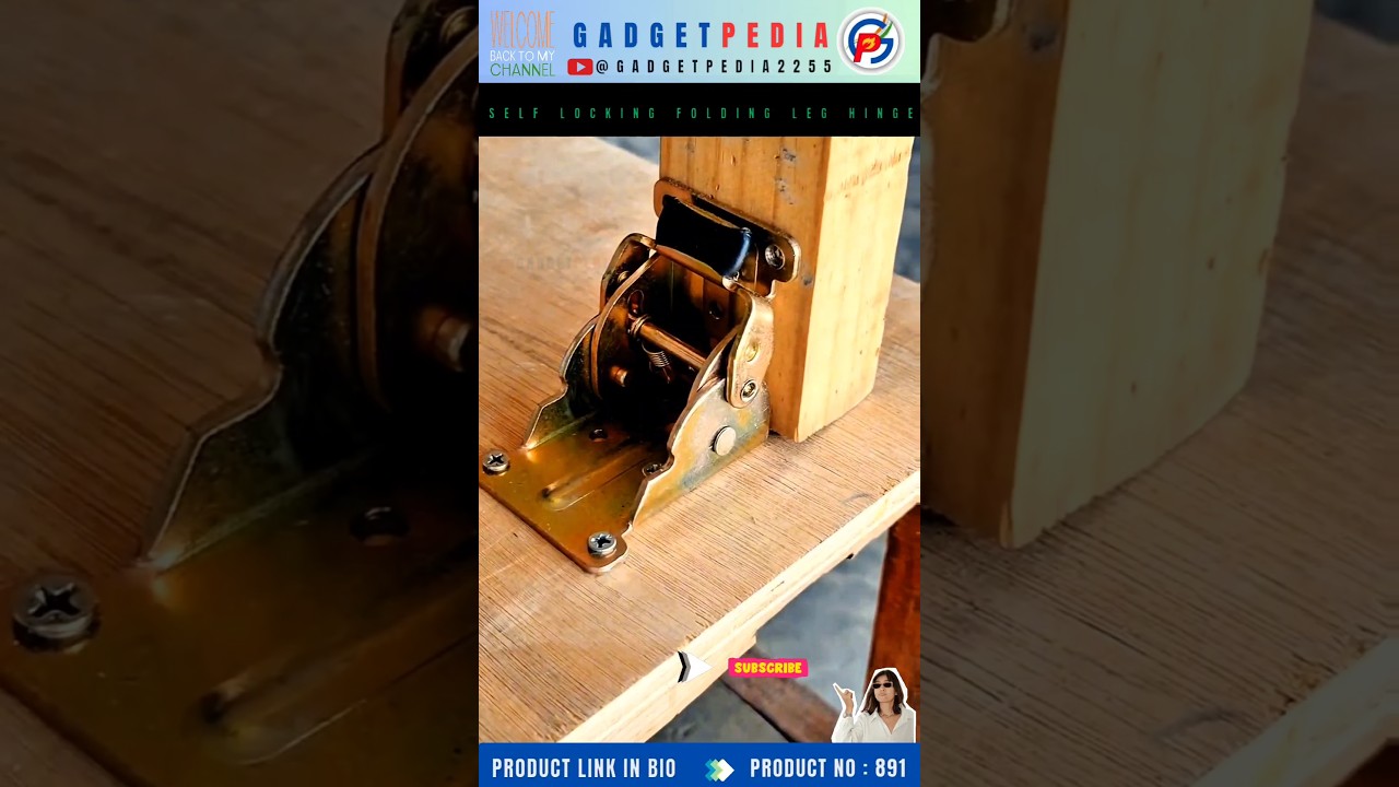 "Game-Changing Design! Self-Locking Folding Leg Hinge in Action!" 