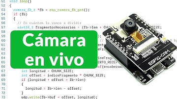 Transmitir cámara ESP32-CAM por UDP en tiempo real