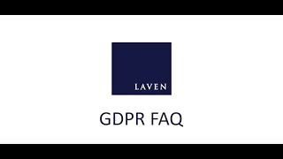 GDPR FAQs