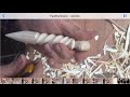 Wood carving a spiral lock down hobbies