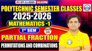 Polytechnic 1st Semester Math | Permutation & Combination | BTEUP Math 1st Semester