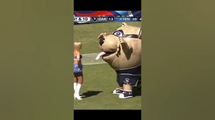 NFL Mascot Eats Cheerleader | #shorts