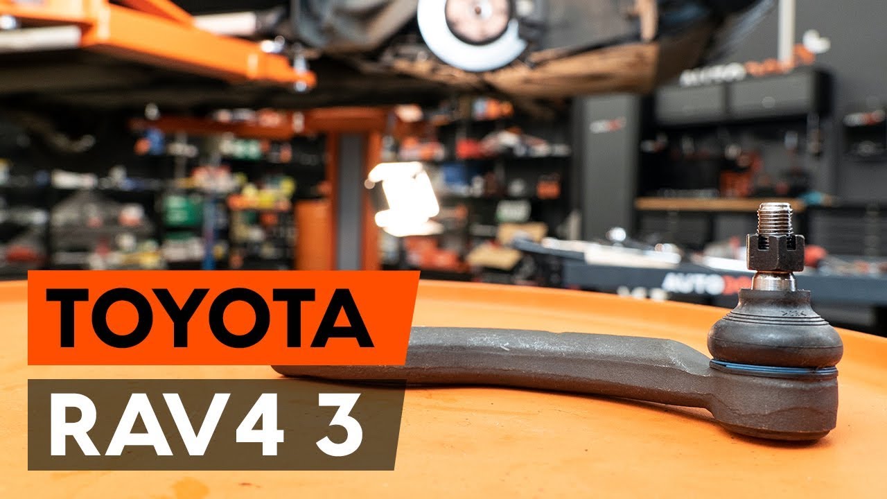How to change tie rod end / track rod end on TOYOTA RAV 4 3 (XA30