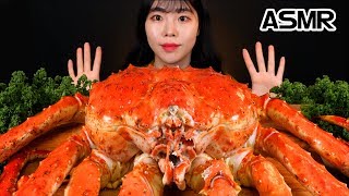 ASMR MUKBANG🦀| Kepiting Raja Raksasa, 4KG, Makanan Laut, SUARA