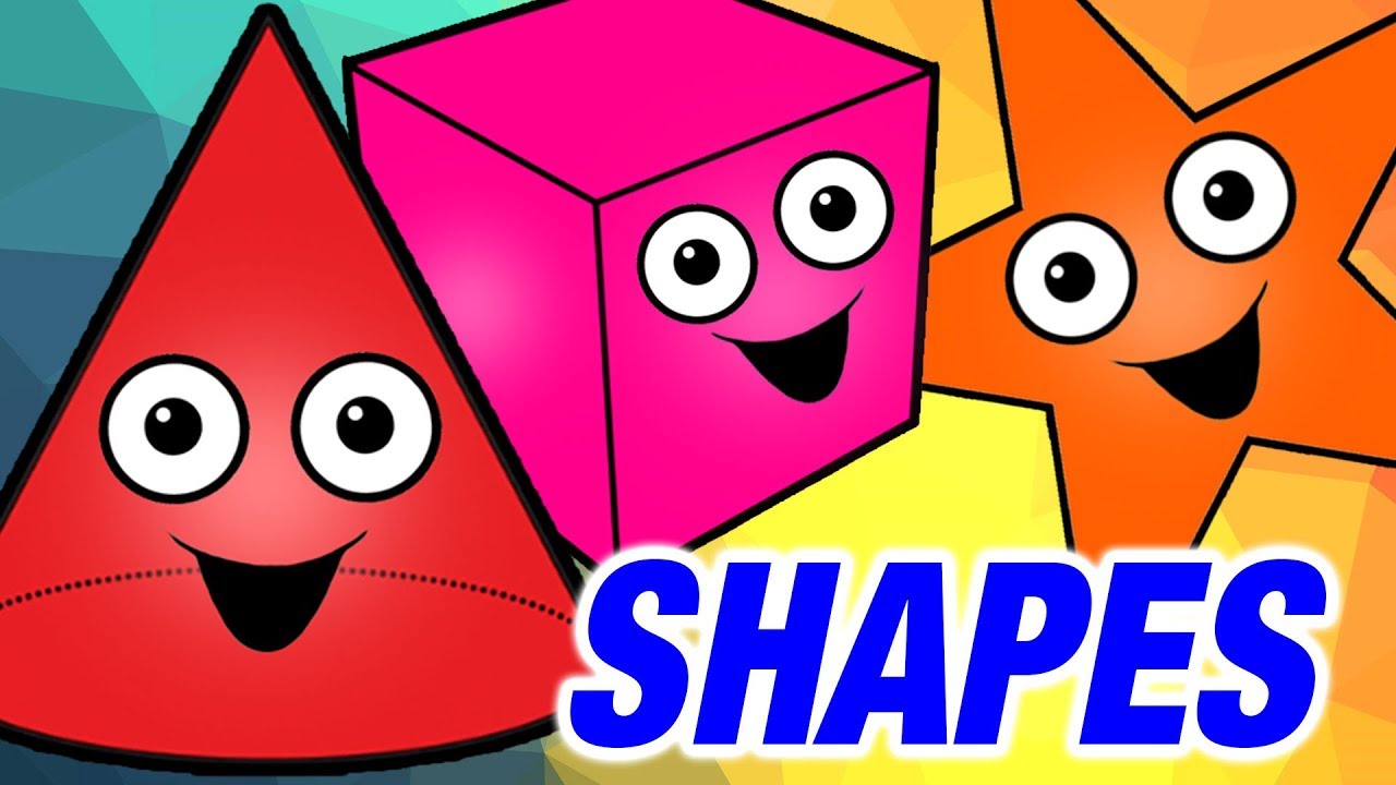 Shapes Names With Pictures | Animated Video For Kids | Shapes Name With  Spelling In English - YouTube