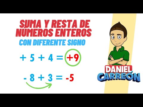 Video: ¿Cómo se restan números enteros con diferentes signos?