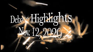 S01 E01 - Fall 2020 First Grand Debate (ft. USC Hybrid High School Debate Club)