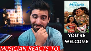 Musician Reacts To Moana - You're Welcome