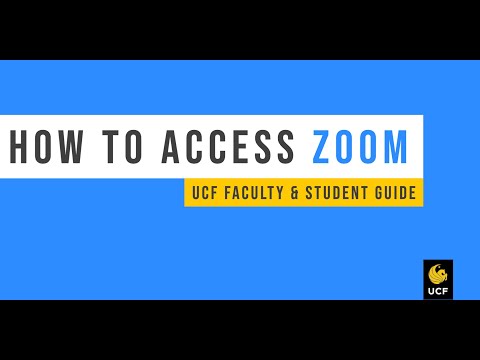 Activate Your UCF Zoom Account