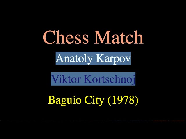 On this day in 1978, Anatoly Karpov defeated Viktor Korchnoi 16½-15½ in  Baguio City, winning one of the most bizarre and controversial world  championship matches of all time. : r/chess