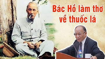 Bác Hồ Làm Thơ Về Thuốc Lá CỰC HAY - Gs Hoàng Chí Bảo Kể Chuyện Bác Hồ Bỏ Thuốc CẢM ĐỘNG NHẤT