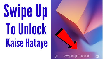 How to remove swipe up to unlock - How to remove swipe to unlock