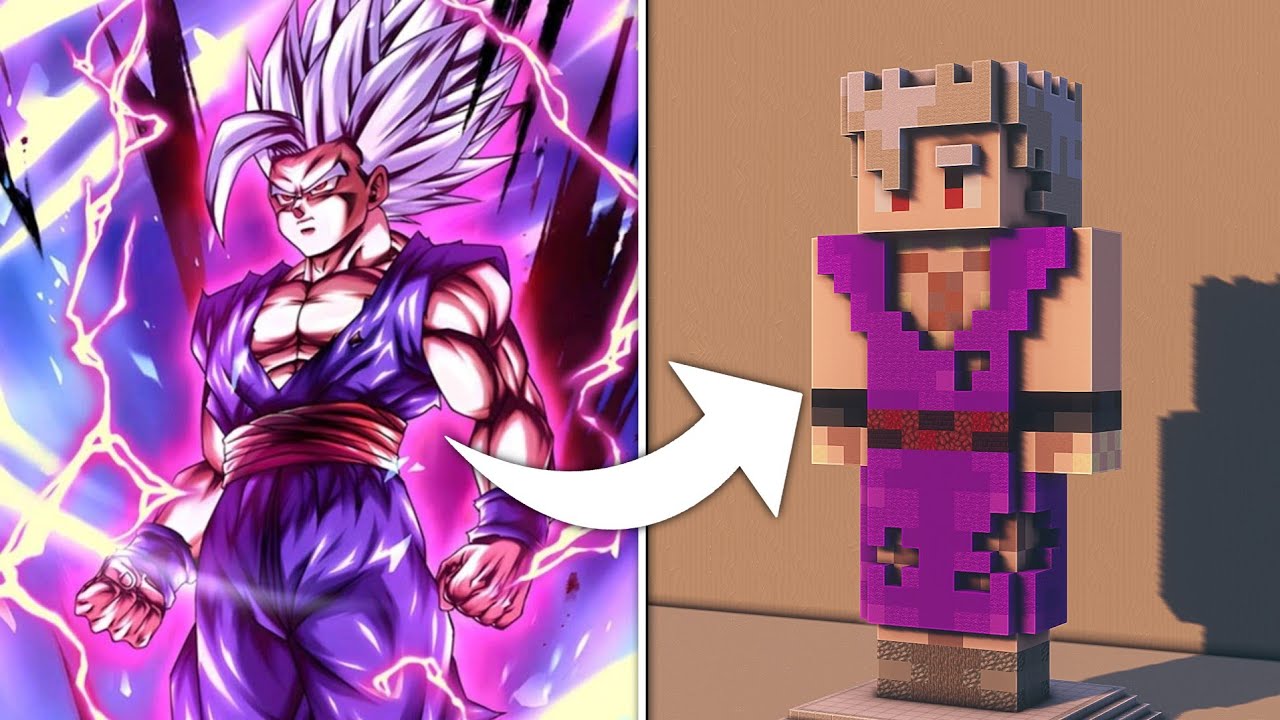 How To Build Beast Gohan's Statue In Minecraft 1.21 || Minecraft
