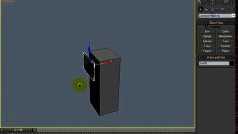 3DS MAX Modeling Refrigerator 1