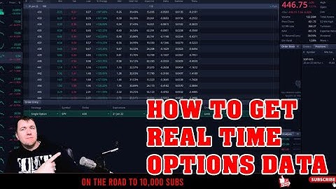 HOW TO GET REAL TIME OPTIONS DATA ON WEBULL