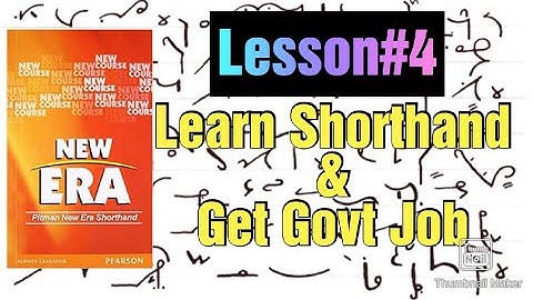 Lecture#4 |Short Vowel E| Pitman Shorthand New Course and Key