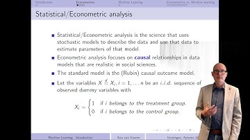 Data Analytics and Machine Learning - Introduction for Econometricians